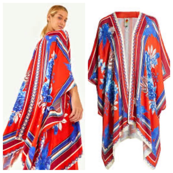 FARM Rio Other - NWT! FarmRio Macaw Scarf Kimono